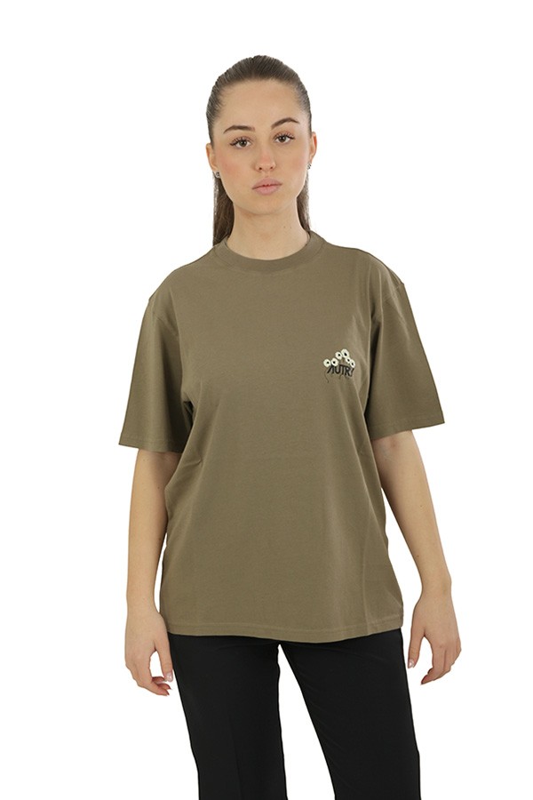 T-Shirt Autry Grafica Floreale Militare
